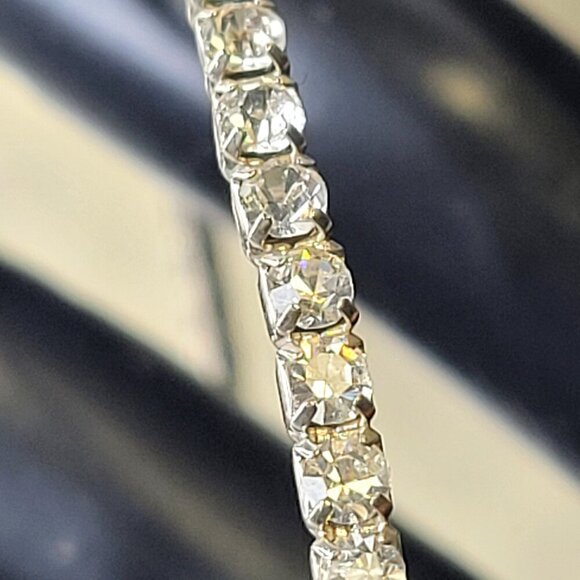 Silvertone Large Hoops - Picture 3 of 5